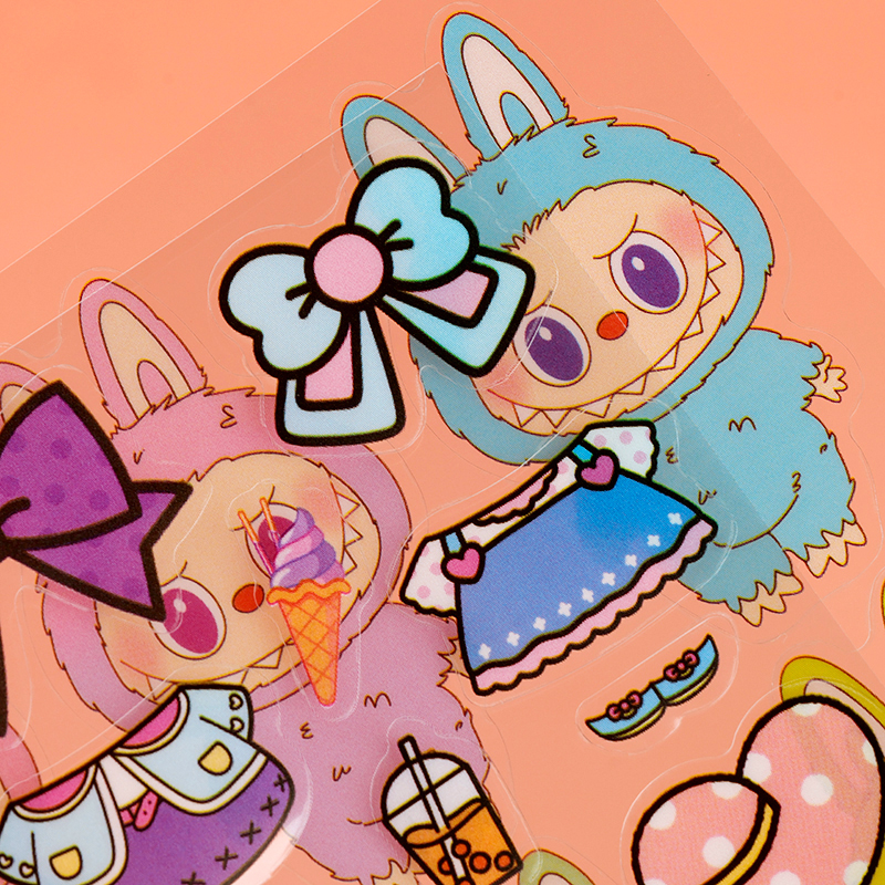 ZH-8692 pull cloth stickers (2) random