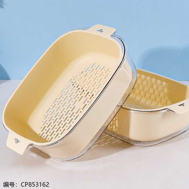 1838 Light Luxury Transparent Drain Basket Large