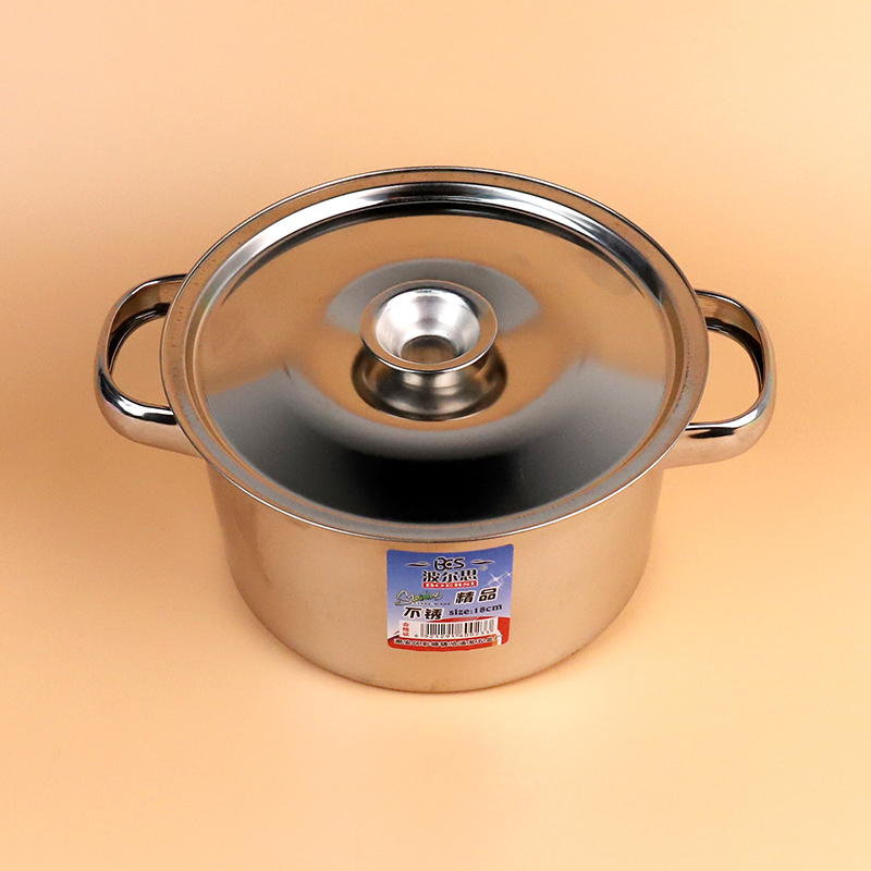 025-18cm double ear pot (with lid)