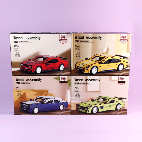 6797DIY wooden assembly car (4 mixed) - Image 3