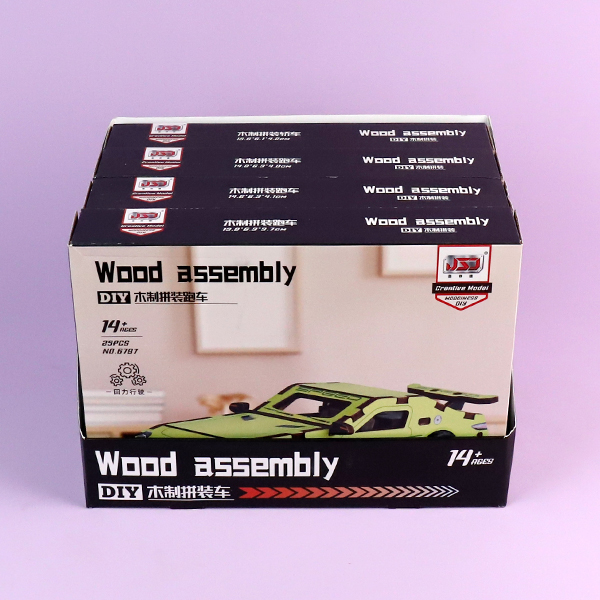 6797DIY wooden assembly car (4 mixed) - Image 4
