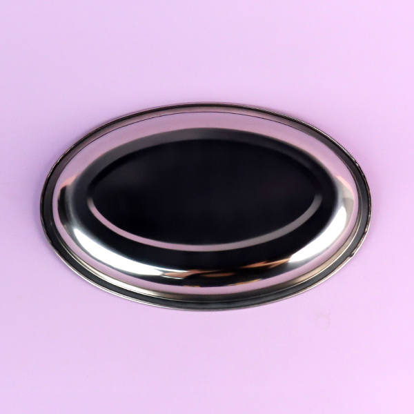 Chinese non-magnetic thickened egg-shaped fish plate 28cm - Image 3