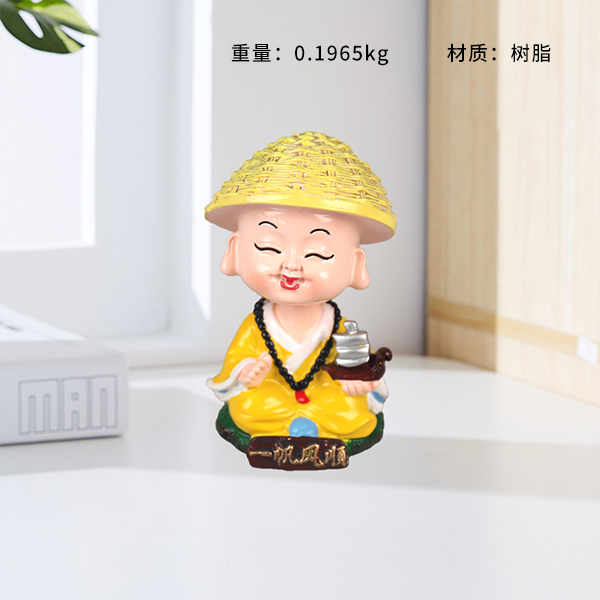 Shake head monk ornament