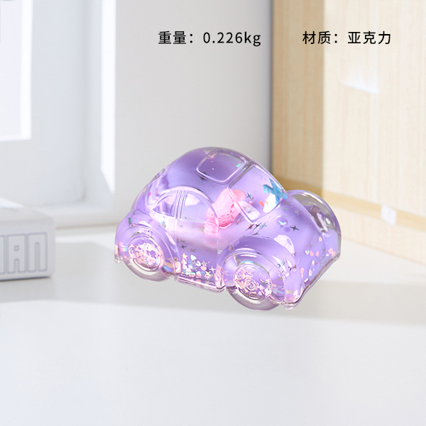 SY118 bow car crystal ornament