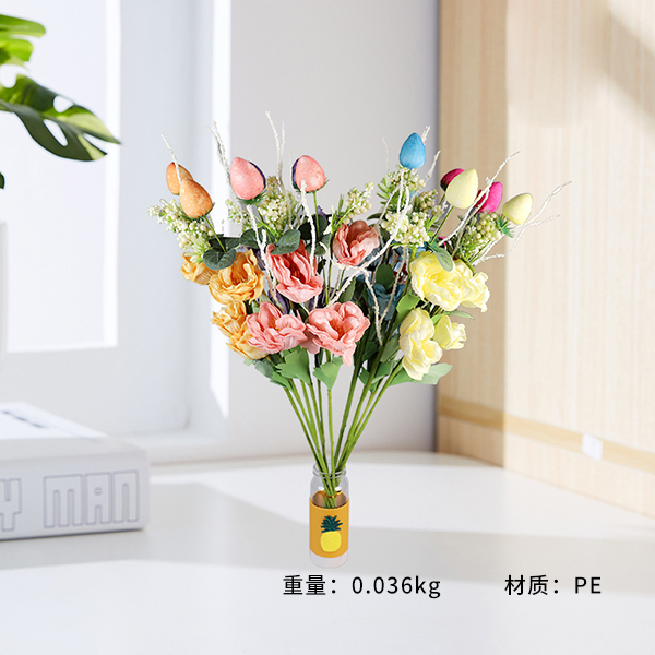 98511 peony flower (mixed color) plastic flower