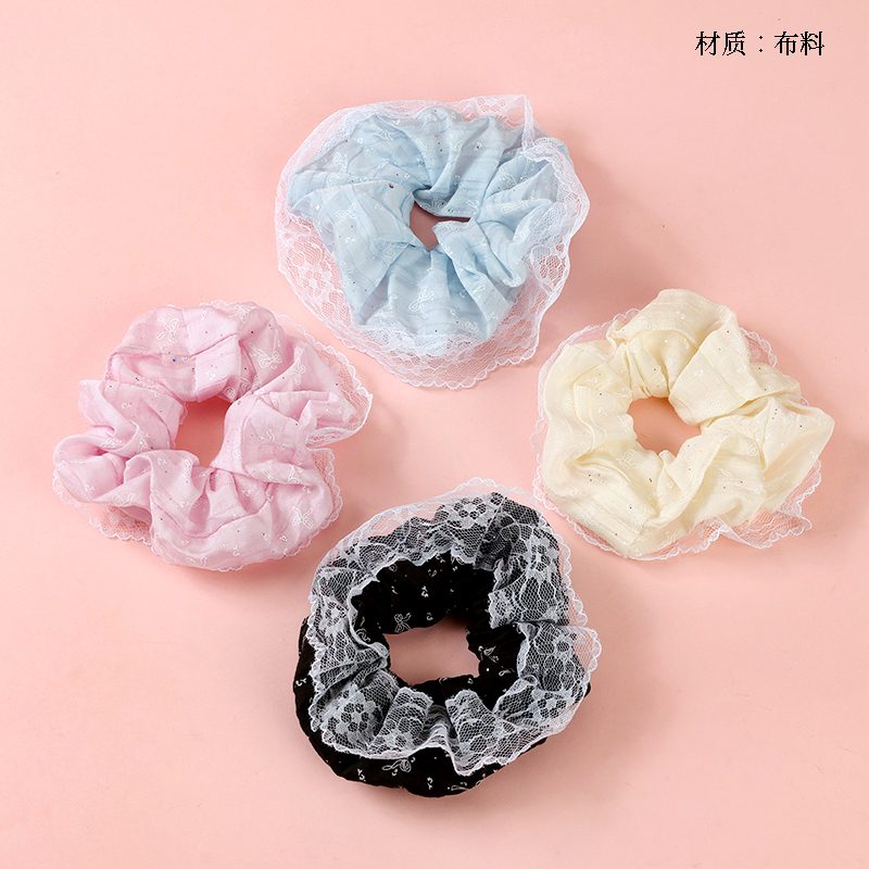 Korean style fresh lace large intestine ring