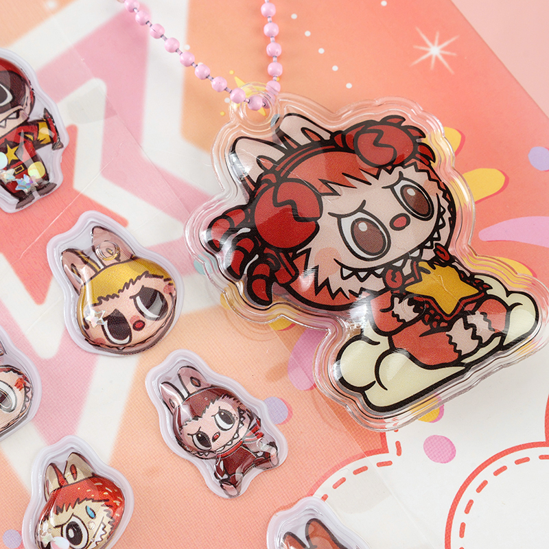 3669 Two-in-One Cartoon Water Injection Sticker