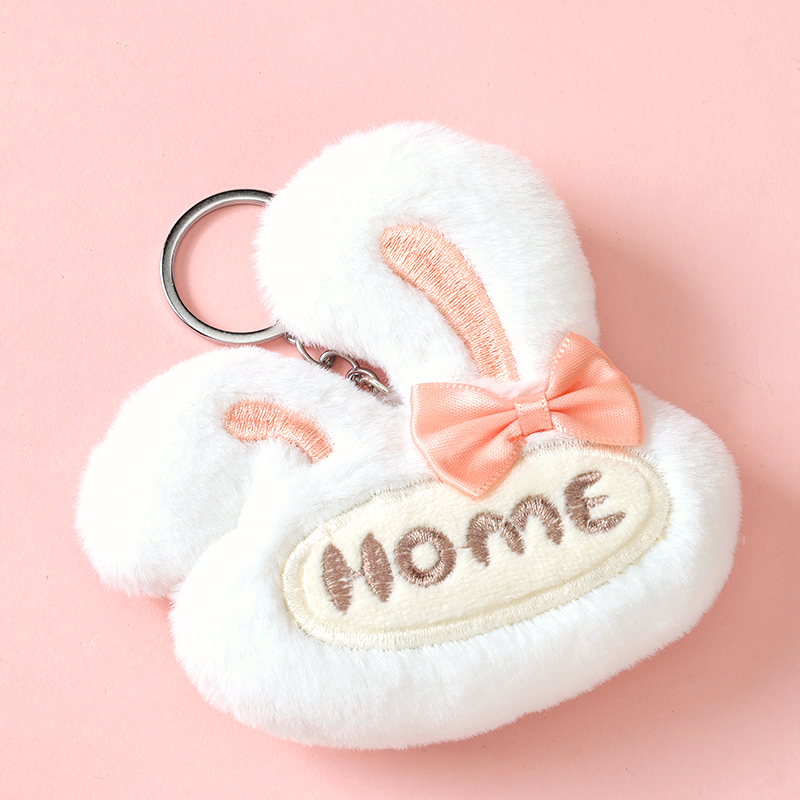 Plush Large Bow-tie Rabbit Pendant