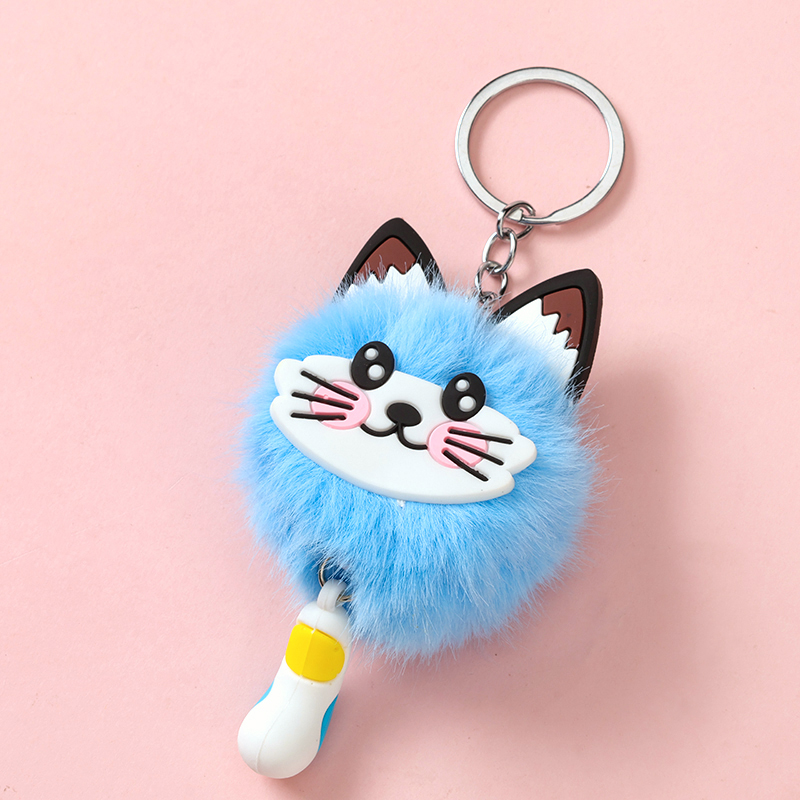Cute fur ball elf pendant