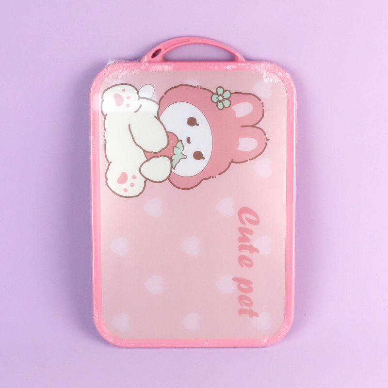 7731 strawberry rabbit fruit and vegetable cutting board