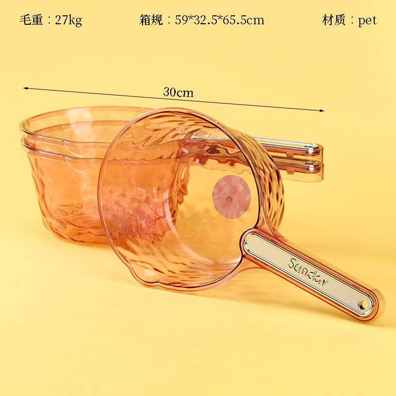 S124 hot silver transparent water spoon