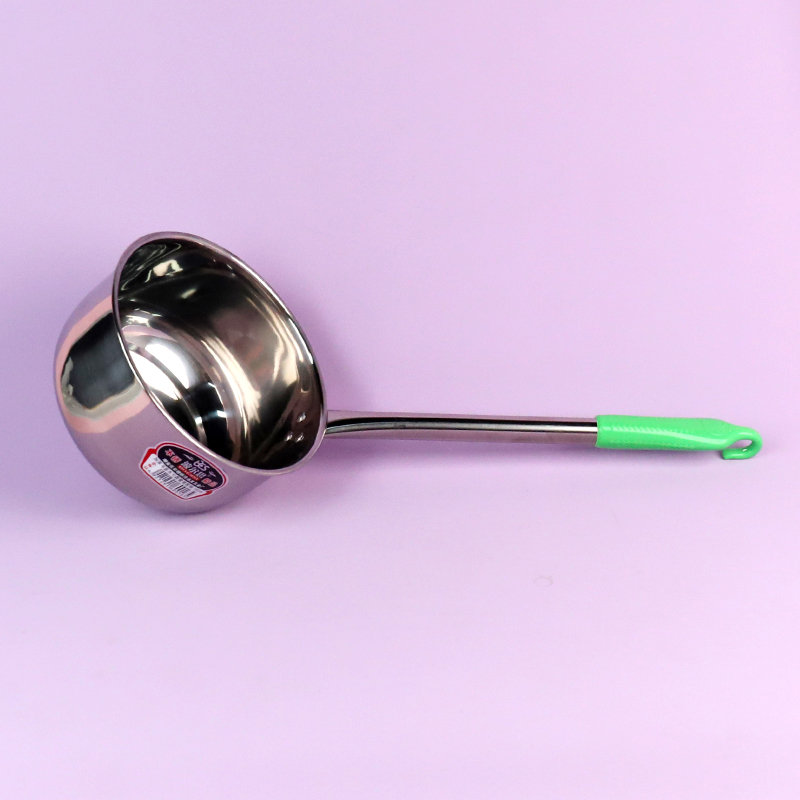 Flat bottom plastic handle spoon 18*35cm