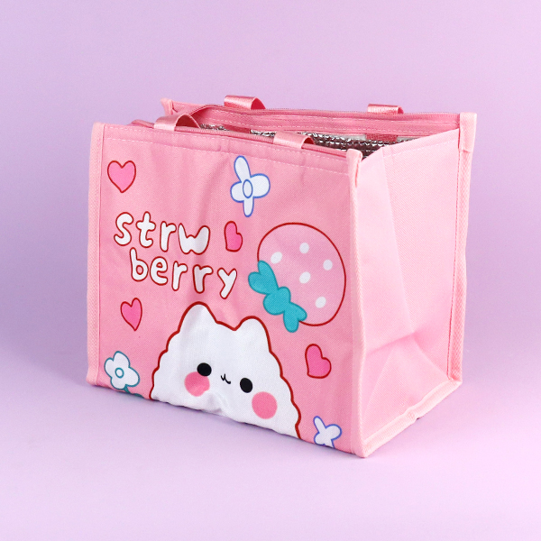 J26 cartoon face insulation handbag - Image 3