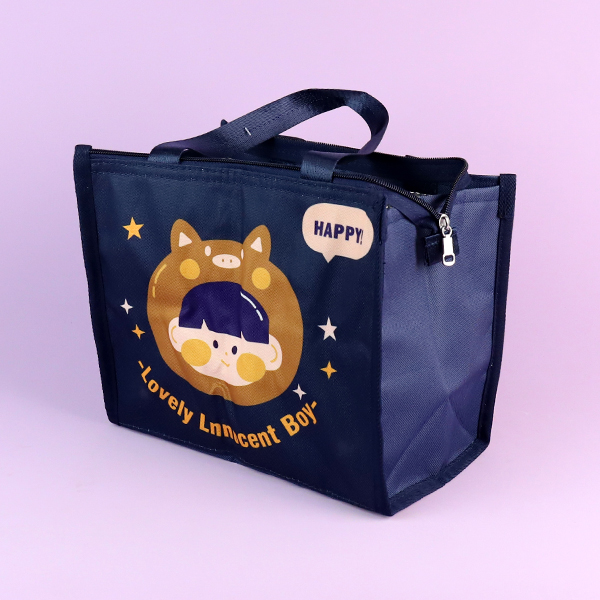 J26 cartoon face insulation handbag - Image 4