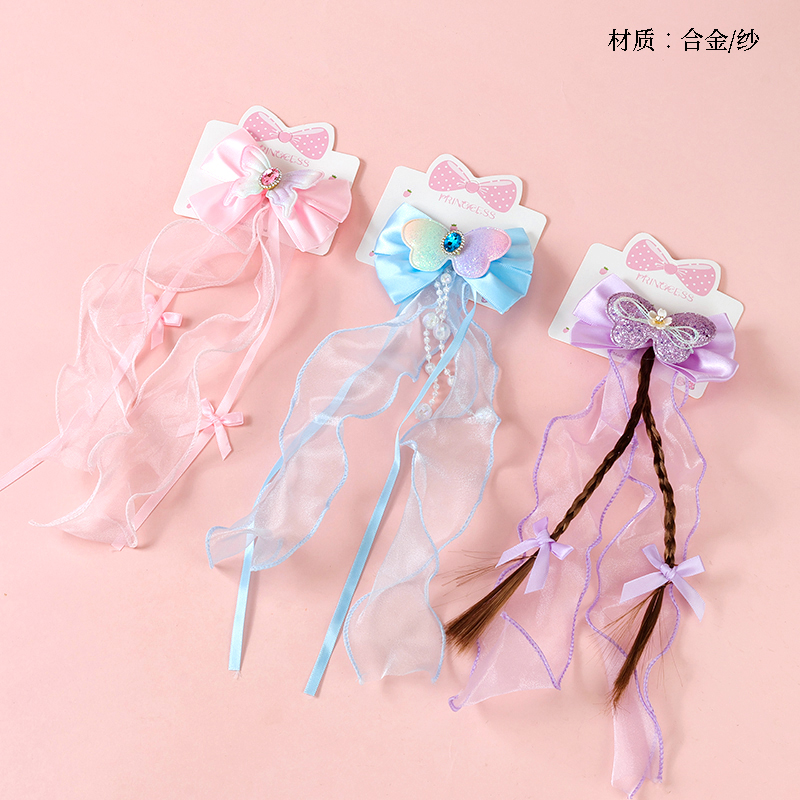 Bags Long Ribbon Bow Duck Clip
