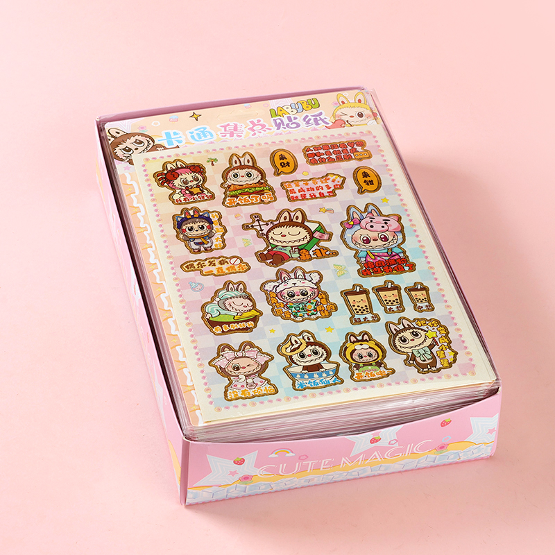 JLT-201 cartoon set point stickers (4) random