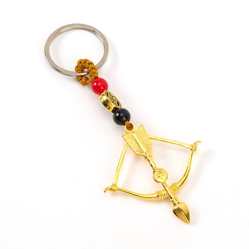 Hand-woven alloy heart-piercing pendant