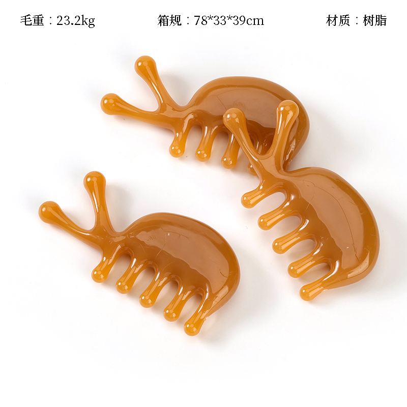 Snail shape meridian comb