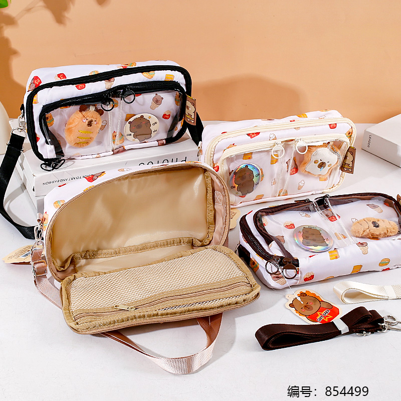 Capybara Pencil Case Crossbody Bag with Handle 21185-05