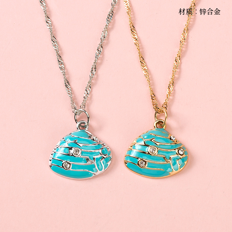 Starfish Shell Water Ripple Necklace