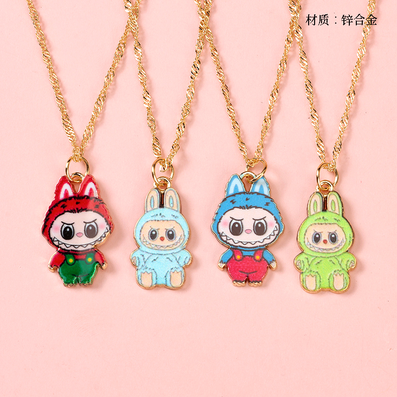 Color Rab Cloth Water Ripple Necklace