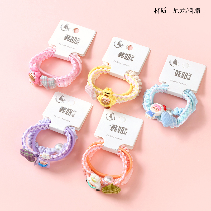 Color double accessories combination rubber band