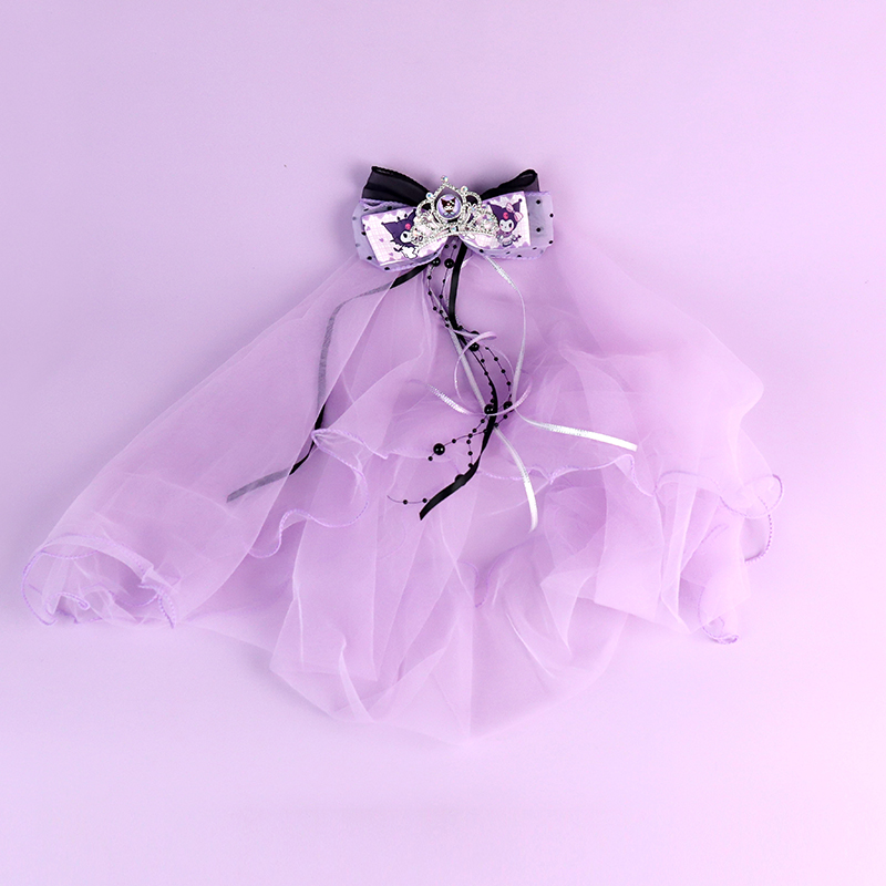 Crown Cullomi Bow Ribbon Children's Veil