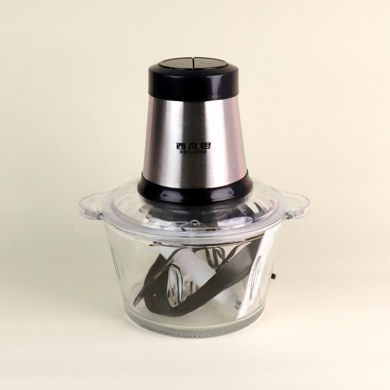 2L glass cylinder double speed meat grinder