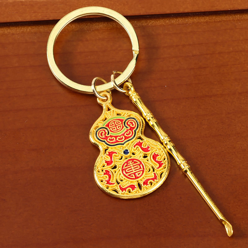 Drop oil gourd ear scoop pendant