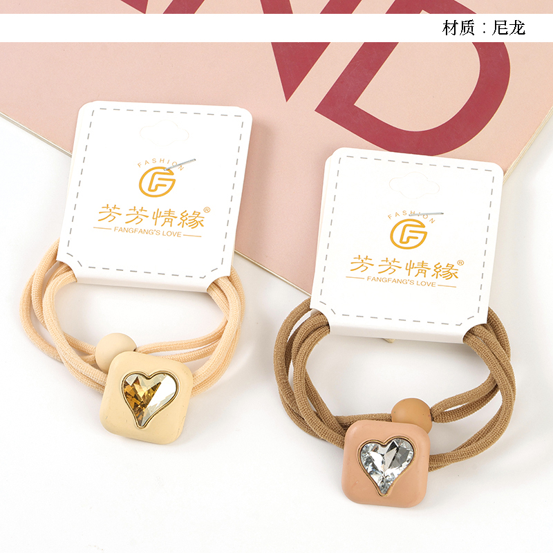 Two-in-one rhinestone sand ball rubber band