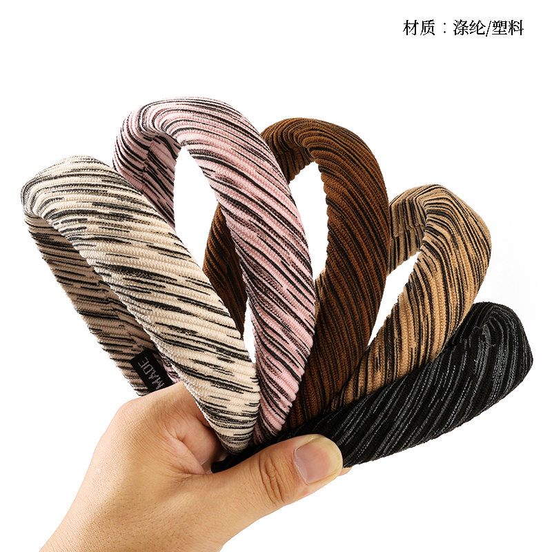 3cm sponge striped head buckle