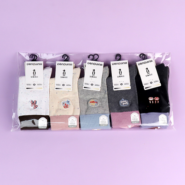 5508-1 Long Embroidered Women's Socks - Image 3