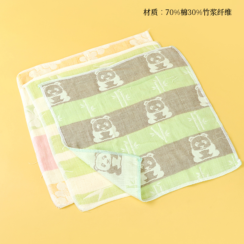 Buersucker jacquard square towel (30*30)