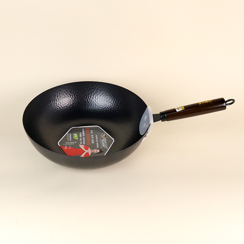 32cm pure handmade iron pan (flat bottom)