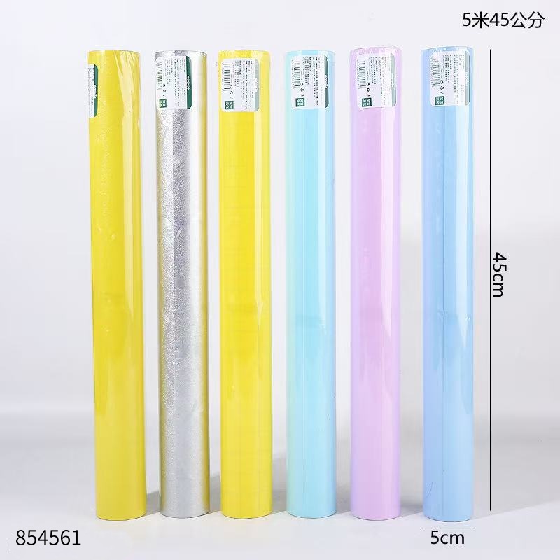 5m-45cm Solid Color Embossed Wallpaper Roll