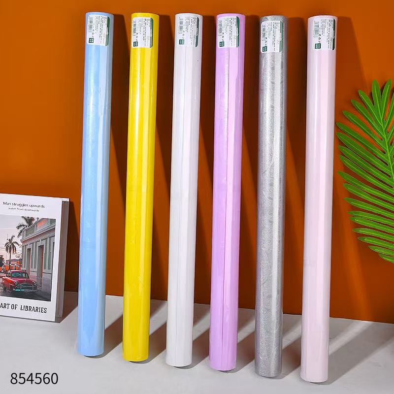 3m-60cm Solid Color Embossed Wallpaper Roll