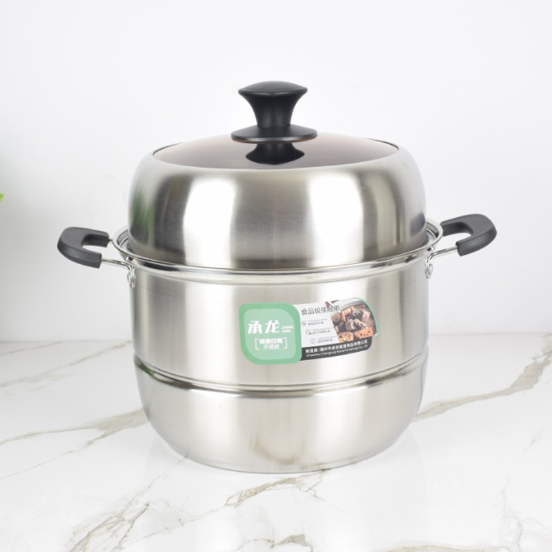 3317 Tongtianxiang Double Bi Composite Steel Steamer 28cm