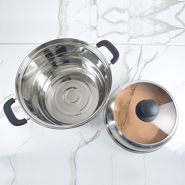 3319 Tongtian Xiang Double Bi Composite Steel Steamer 32cm - Image 3