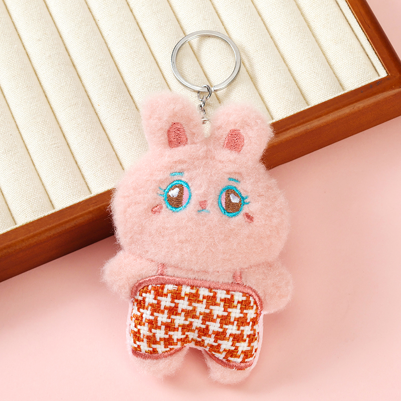 Plush Squeaking Suspenders Animal Pendant