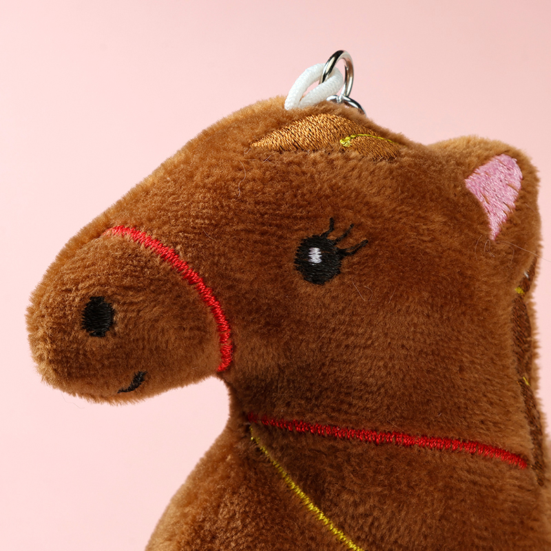 Plush Embroidered Pony Pendant