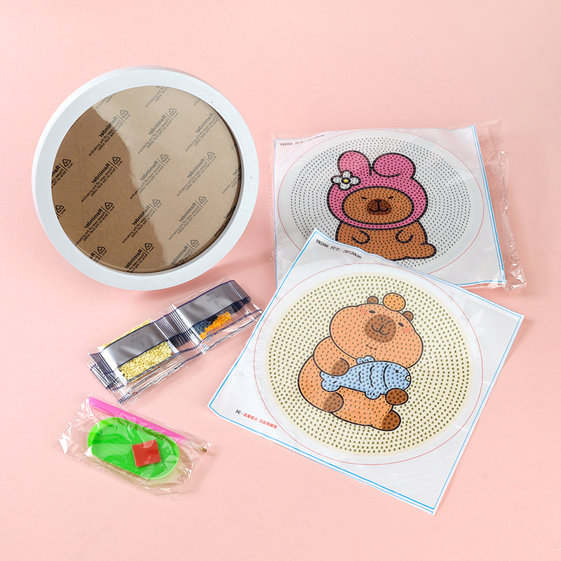 Mixed Round Diamond Picture Frame