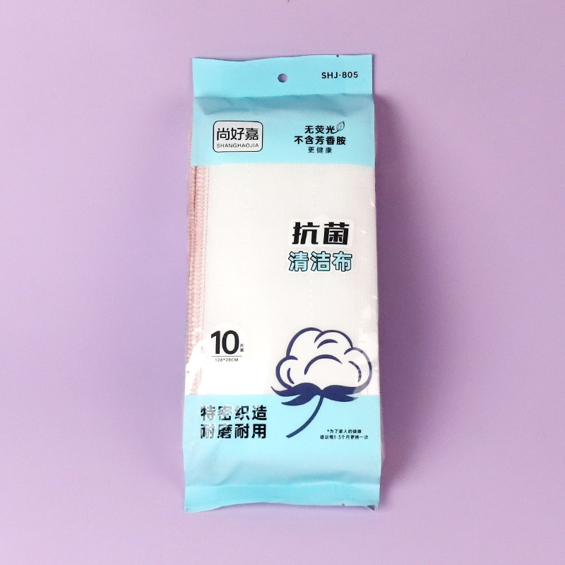 805 bag 28cm antibacterial soft dish towel (10 pieces)