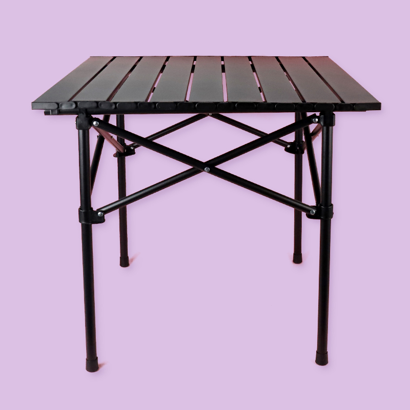 Outdoor folding round leg square table 53*50 (color random)