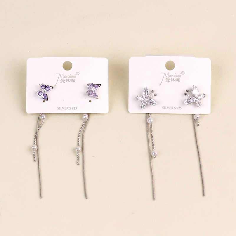 Long tassel earrings (mixed)