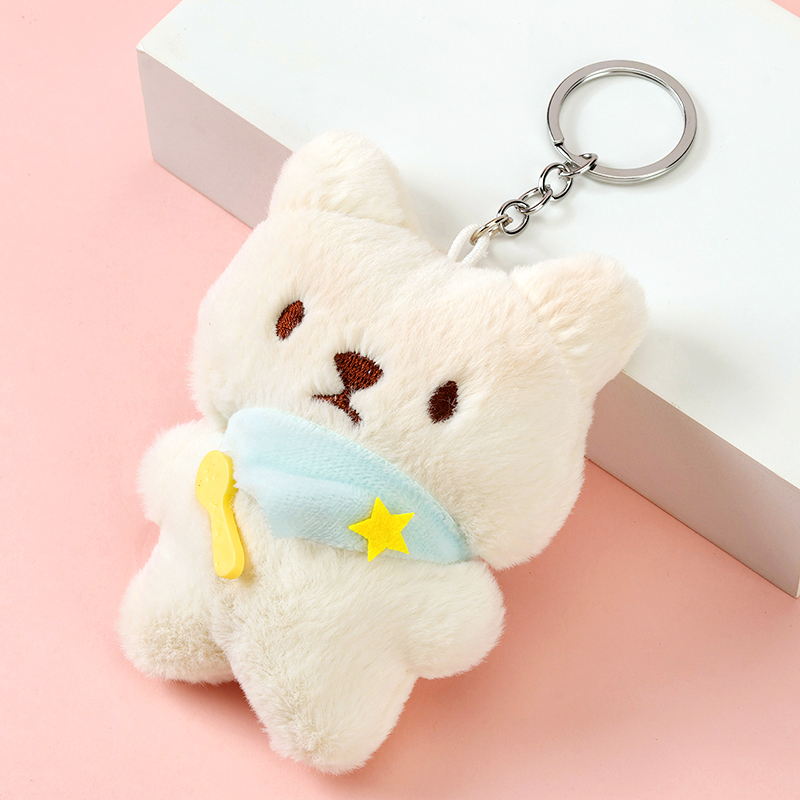 Large Plush Cartoon Scarf Rabbit Pendant