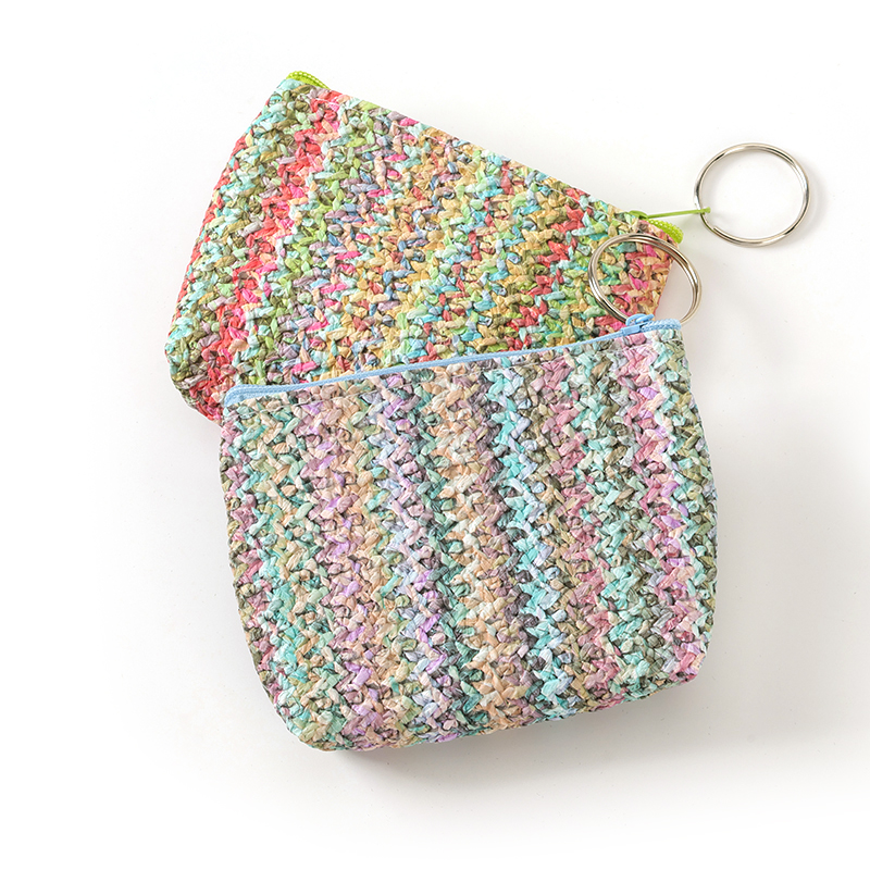 Colorful woven one-word bag