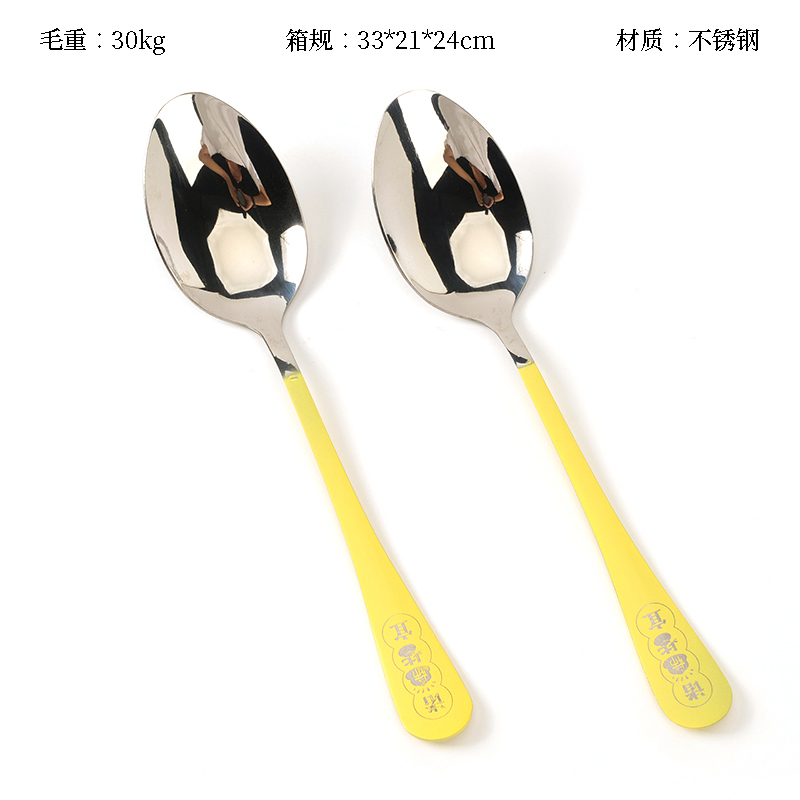 Thick light handle color silver everything is suitable for No.1 sharp spoon