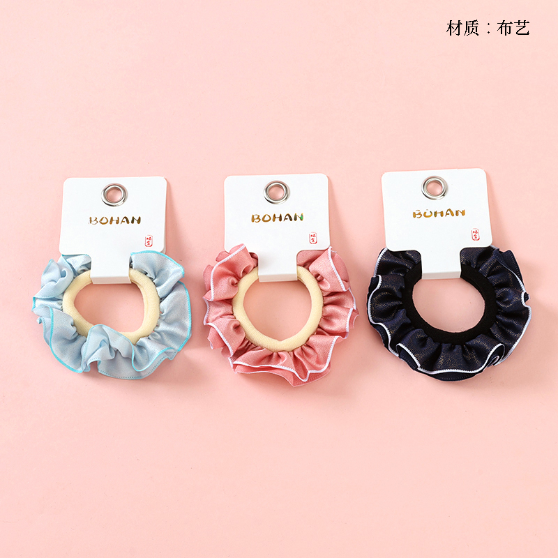 Boxed gold lace fabric rubber band