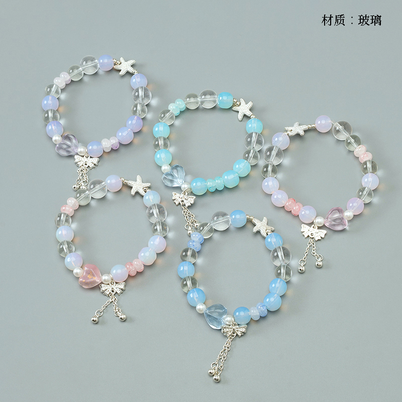 Starfish Bow Tassel Bracelet No.10