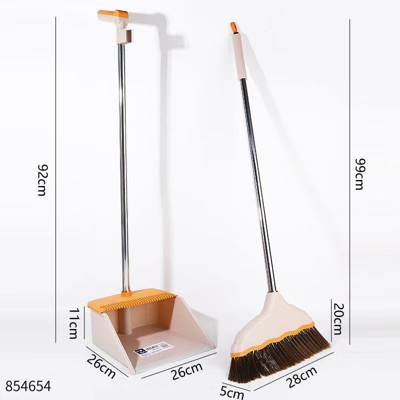 3037 Premium Broom & Dustpan Set